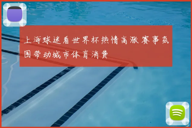 上海球迷看世界杯热情高涨 赛事氛围带动城市体育消费